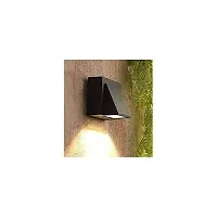 Premium Quality Sparc Lights Sl Three 3 Watt 3000K Led Ip65 Waterproof Black Body Fixture Wall Mounted Up Or Down Light Updn-Wl-Hk-2, Warm White-thumb1