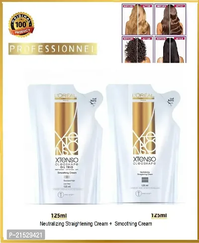 X-Tenso Oleoshape Smoothing Extra Resistant Hair Straightener (125ml) + Neutralizing Cream (125ml)-thumb0