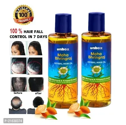 unbox bhringraj hair oil 200 ml pack of 2-thumb0