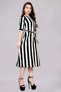 *Versatile black and white attire Dress For Women's || Elegant black and white outfit || Fashionable black and white dress For Women's ||-thumb1