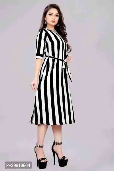 *Versatile black and white attire Dress For Women's || Elegant black and white outfit || Fashionable black and white dress For Women's ||-thumb2