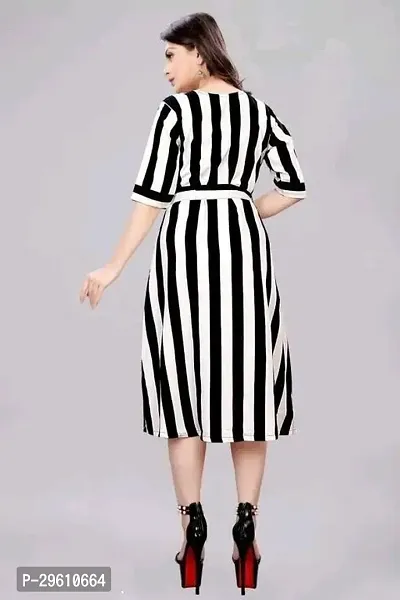 *Versatile black and white attire Dress For Women's || Elegant black and white outfit || Fashionable black and white dress For Women's ||-thumb4