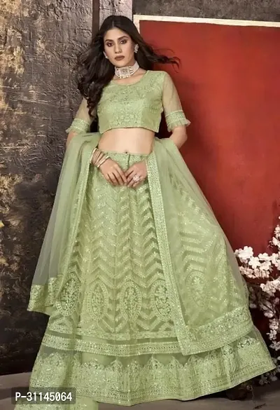 Stylish Lehenga Choli with Dupatta for Women-thumb0