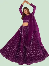 Women Flared Lehenga Choli Set with Dupatta-thumb1