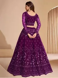 Women Flared Lehenga Choli Set with Dupatta-thumb2