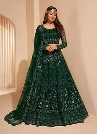 Self Design Semi Stitched Lehenga Choli-thumb2