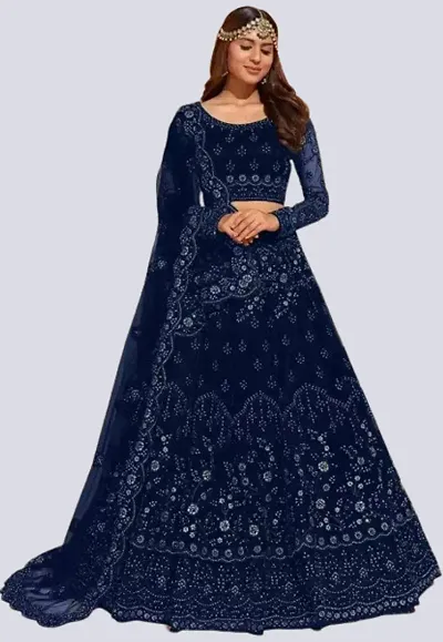 Attractive Net Lehenga For Women