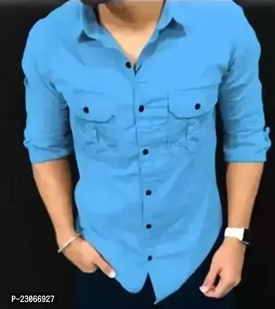 Stylish Cotton Regular Fit Casual Shirt For Men-thumb0