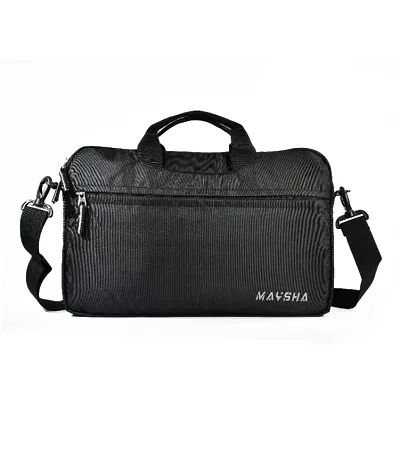 Laptop Messenger Bags With Shouders Strap, For Men and Women, For Daily Office use, Black Color, Small Size Pack of 1