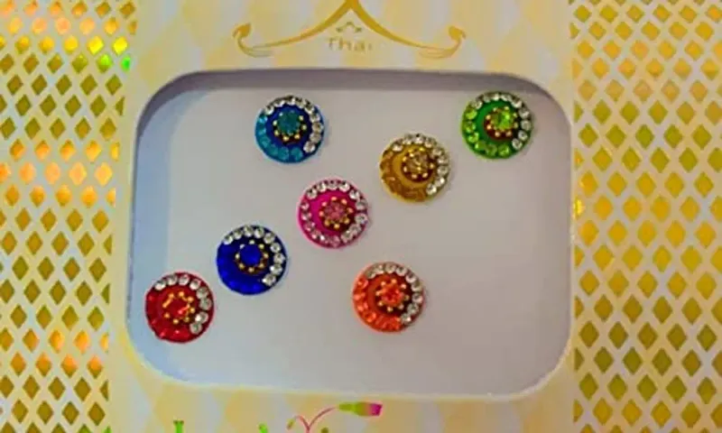 Multicolor, Stone Bindis For Women, Girls for Multipurpose