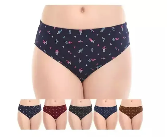 Stylish Blend Briefs For Women Pack Of 5