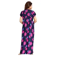 Elegant Multicoloured Cotton Printed Nighty For Women-thumb1