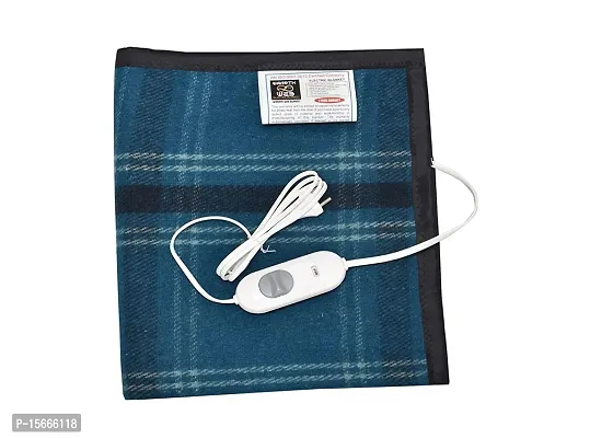 Warmth Web Electric Blanket Single Bed 2 Years Warranty Merino Wool Multicolour 30X60 Inches Reversible