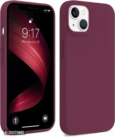 Stylish Silicon I Phone 13 Back Cover-thumb0