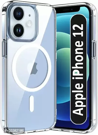 Stylish White Silicon Iphone 12 Back Cover-thumb0