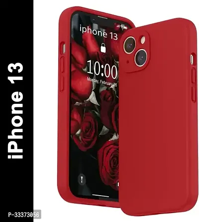 Stylish Silicon I Phone 13 Back Cover-thumb0