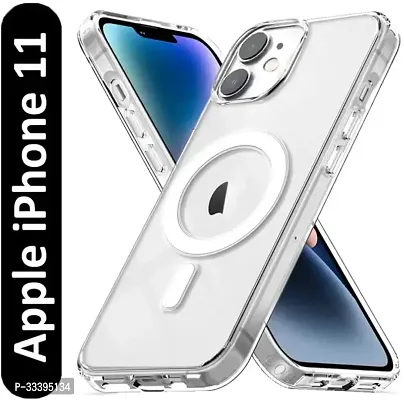 Stylish White Silicon Back Cover For I PHONE 11-thumb0