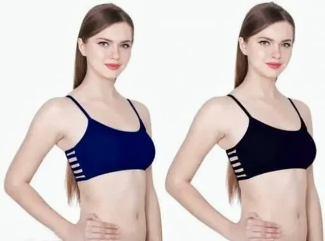 Stylish Solid Bras For Women Pack Of 2