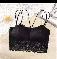 BEAUTIFUL SHORT BRALETTE BRA FOR GIRLS-BLACK-thumb2