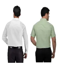 Reliable Multicoloured Cotton Solid Casual Shirt For Men Pack Of 2-thumb1