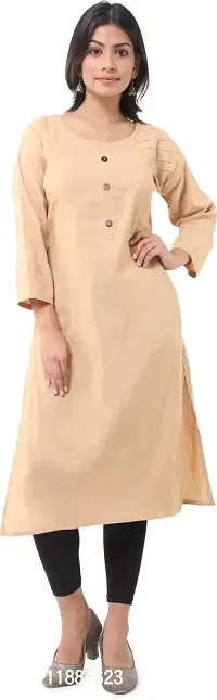 Classic Cotton Solid Kurtis for Womens