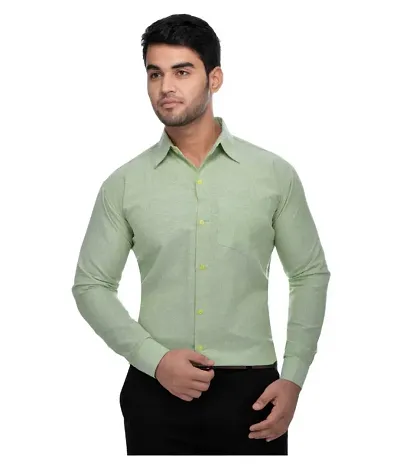 Men's Regular Fit Cotton Solid Formal Shirts