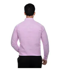 Men's Multicoloured Khadi Cotton Solid Long Sleeves Regular Fit Casual Shirt (Pack of 2)-thumb4