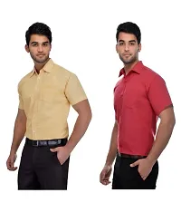 Men's Khadi 100 Percent Cotton Multi Solids Party wear Shirt-thumb2