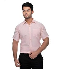 Men's Khadi Turquoise  Pink Formal Regular Fit Shirt Pack of 2-thumb1