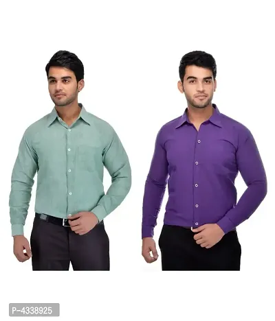 Men's Khadi 100 Percent Cotton Multi Solids Party wear Shirt