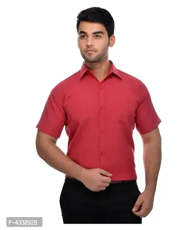 Men's Khadi Turquoise & Maroon Formal Regular Fit Shirt Set Of 2-thumb2