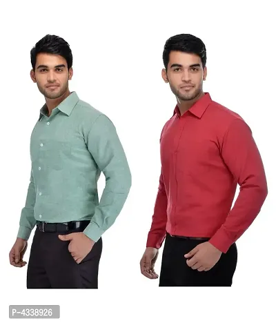 Men's Khadi 100 Percent Cotton Multi Solids Party wear Shirt-thumb0