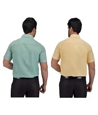 Men's Khadi 100 Percent Cotton Multi Solids Party wear Shirt-thumb1