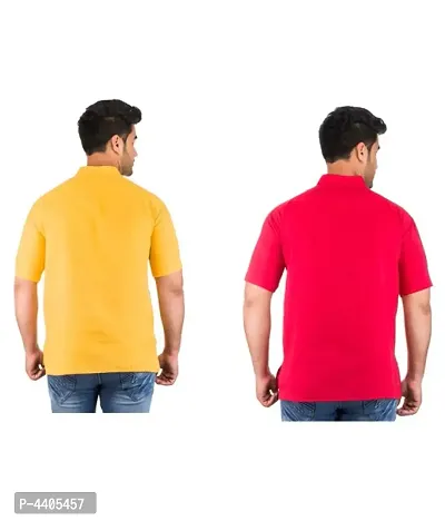 Men's Multicoloured Khadi Solid Kurtas - Pack of 2-thumb3