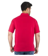 Men's Red Khadi Solid Kurtas - Single-thumb2