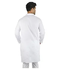 Men's White Khadi Solid Kurtas - Single-thumb2