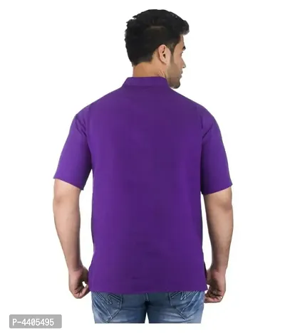 Men's Purple Khadi Solid Kurtas - Single-thumb2