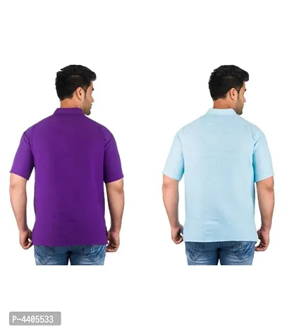 Men's Multicoloured Khadi Solid Kurtas - Pack of 2-thumb3