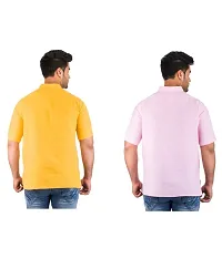 Men's Multicoloured Khadi Solid Kurtas - Pack of 2-thumb2