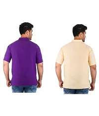 Men's Multicoloured Khadi Solid Kurtas - Pack of 2-thumb2