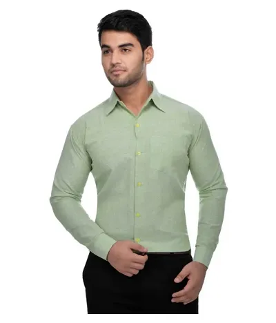 Men's Regular Fit Cotton Solid Formal Shirts