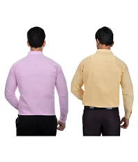 Stylish Cotton Solid Multicoloured Casual Shirt For Men( Pack Of 2 )-thumb1