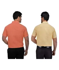 Stylish Cotton Solid Multicoloured Casual Shirt For Men( Pack Of 2 )-thumb1