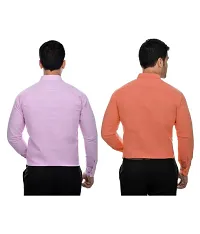 Stylish Cotton Solid Multicoloured Casual Shirt For Men( Pack Of 2 )-thumb1