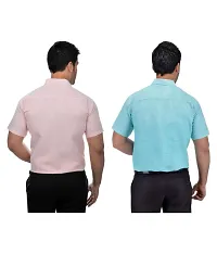 Stylish Cotton Solid Multicoloured Casual Shirt For Men( Pack Of 2 )-thumb1