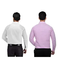 Stylish Cotton Solid Multicoloured Casual Shirt For Men( Pack Of 2 )-thumb1