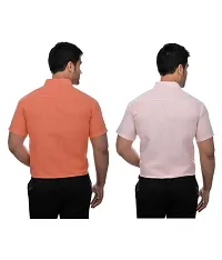 Stylish Cotton Solid Multicoloured Casual Shirt For Men( Pack Of 2 )-thumb1