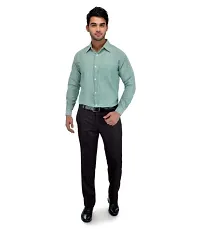 Stylish Cotton Solid Green Casual Shirt For Men-thumb3