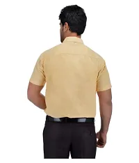 Stylish Cotton Solid Yellow Casual Shirt For Men-thumb1