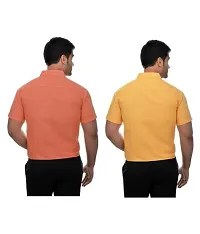 Stylish Cotton Solid Multicoloured Casual Shirt For Men( Pack Of 2 )-thumb1